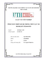 Tính toán thiết kế hệ thống thủy lực xe hooklift fd140 4wd