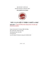 Phân tích các bước phát triển chương trình đo tạo ở bâc đại học  xây dựng 01 đề cương học phần thuộc chương trình