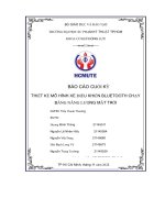 Báo cáo cuối kỳ thiết kế mô hình xe điều khiển bluetooth chạy bằng năng lượng mặt trời