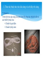 Tiểu Luận - Thủy Nghiệp-Thông Hiệu Hàng Hải - Đề Tài - Thao Tác Buộc Tàu