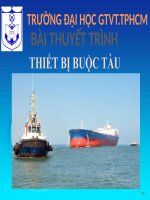 Tiểu Luận - Thủy Nghiệp-Thông Hiệu Hàng Hải - Đề Tài - Thiết Bị Buộc Tàu