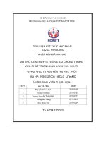 Vai trò của truyền thông đại chúng trong việc phát triển nhân cách con người