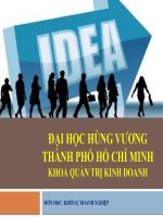 Tiểu Luận - Khởi Sự Doanh Nghiệp - Đề Tài - Ý Tưởng Kinh Doanh Trồng Rau Sạch