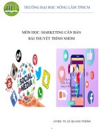 Môn học marketing căn bản giới thiệu về truyền thông xã hội