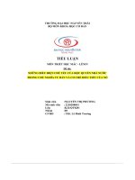 (Tiểu luận) đề tài những biểu hiện chủ yếu của độc quyền nhà nướctrong chủ nghĩa tư bản và cơ chế điều tiết của nó