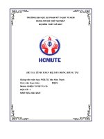 Đề tài  tính toán hệ dẫn động băng tải1