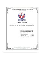 Bài thi cuối kỳ kỹ thuật nghiệp vụ ngoại thương sales contract