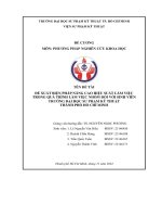 Đề xuất biện pháp nâng cao hiệu suất làm việc trong quá trình làm việc nhóm đối với sinh viên trường đại học sư phạm kỹ thuật thành phố hồ chí minh