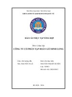 Báo cáo thực tập khoa kinh tế đại học thương mại   công ty cổ phần tập đoàn gỗ minh long