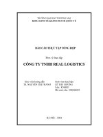 Báo cáo thực tập khoa kinh tế đại học thương mại   công ty tnhh real logistics