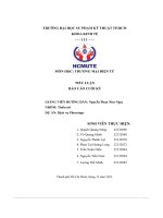 Tiểu luận báo cáo cuối kỳ dự án dịch vụ photocopy