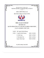 Tiểu luận cuối kỳ quyền đình công của người lao động theo pháp luật lao động việt nam