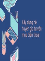 Slide tiểu luận xây dựng hệ huyên gia tư vấn mua điện thoại