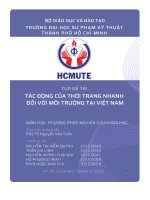 Tác động của thời trang nhanh tại việt nam