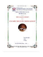 Tiểu luận các kiểu nhà nước trong lịch sử