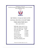 Hệ thống cơ quan nhà nước cấp địa phương