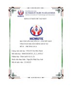 Bài tập lớn nguyên lí – chi tiết máy tính toán hệ dẫn động xích tải đề 01 – phương án 8