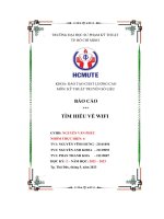 Báo cáo tìm hiểu về wifi