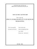 Báo cáo thực tập khoa kinh tế đại học thương mại   công ty cp đá ốp lát và xây dựng hà nội (hastone)