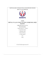 Chủ đề những lý luận cơ bản về công nghiệp hoá, hiện đại hoá