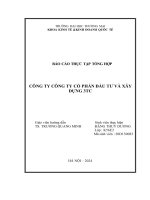 Báo cáo thực tập khoa kinh tế đại học thương mại   công ty cổ phần đầu tư và xây dựng 3tc