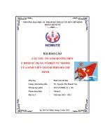 Bài Báo Cáo Các Yếu Tố Ảnh Hưởng Đến Ý Định Sử Dụng Ví Điện Tử Momo Của Sinh Viên Thành Phố Hồ Chí Minh.pdf