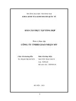 Báo cáo thực tập khoa kinh tế đại học thương mại   công ty tnhh giao nhận mv