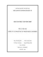 Báo cáo thực tập khoa kinh tế đại học thương mại   công ty cổ phần xuất nhập khẩu logimex