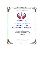 Đạo đức, luật và thương mại điện tử