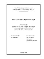 Báo cáo thực tập khoa kinh tế đại học thương mại   công ty tnhh dịch vụ tiếp vận sunway