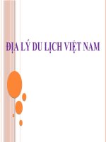 Bài giảng địa lý du lịch việt nam ( combo full slides 5 chương )