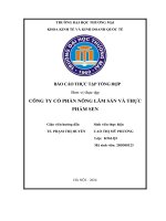 Báo cáo thực tập khoa kinh tế đại học thương mại   công ty cổ phần nông lâm sản và thực phẩm sen