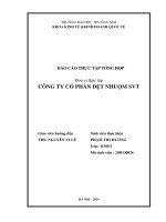 Báo cáo thực tập khoa kinh tế đại học thương mại   công ty cổ phần dệt nhuộm svt