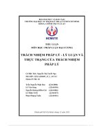 Tiểu luận pháp luật đại cương trách nhiệm pháp lý   lý luận và thực trạng của trách nhiệm pháp lý