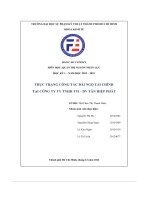 Thực trạng công tác đãi ngộ tài chính tại công ty ty tnhh tm – dv tân hiệp phát