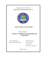 Báo cáo thực tập khoa kinh tế đại học thương mại   công ty tnhh xuất nhập khẩu sk logistic