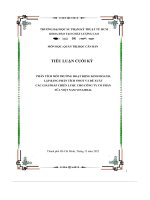 Phân tích môi trường hoạt động kinh doanh, lập bảng phân tích swot và đề xuất các giải pháp chiến lược cho công ty cổ phần sữa việt nam vinamilk