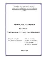 Báo cáo thực tập khoa kinh tế đại học thương mại   công ty tnhh xuất nhập khẩu kim chí bảo