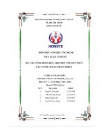 Báo cáo cuối kỳ tin học ứng dụng đề tài tình hình hiv aids đối với dân số ở các nước đang phát triển