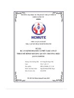 Đề tài dự án kinh doanh cà phê take away theo mô hình nhượng quyền thương hiệu javi coffee