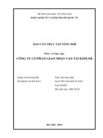 Báo cáo thực tập khoa kinh tế đại học thương mại   công ty cổ phần giao nhận vận tải kepler