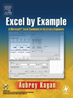 Excel by Example A Microsoft® Excel Cookbook for Electronics Engineers