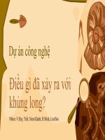 Slide tiểu luận dự án công nghệ  điều gì đã xảy ra với khủng long