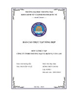 Báo cáo thực tập khoa kinh tế đại học thương mại tại  công ty tnhh thương mại và dịch vụ văn lam