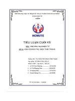 Tiểu luận cuối kỳ đề tài kinh doanh phụ kiện thời trang