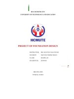 Project of foundation design