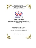 Tiểu luận cuối kỳ sứ mệnh lịch sử củа giаi cấp công nhân việt nаm