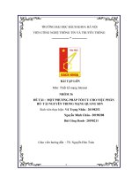 Bài tập lớn môn thiết kế mạng intranet đề tài   một phương pháp tối ưu cho việc phân bổ  tài nguyên trong mạng quang sdn