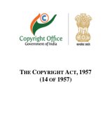 The Copyrigh Act of India [1957]