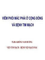 Viêm phổi mắc phải ở cộng đồng và bệnh tim mạch